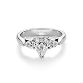 Pear Shape Three Stone Engagement Ring - Dracakis Jewellers